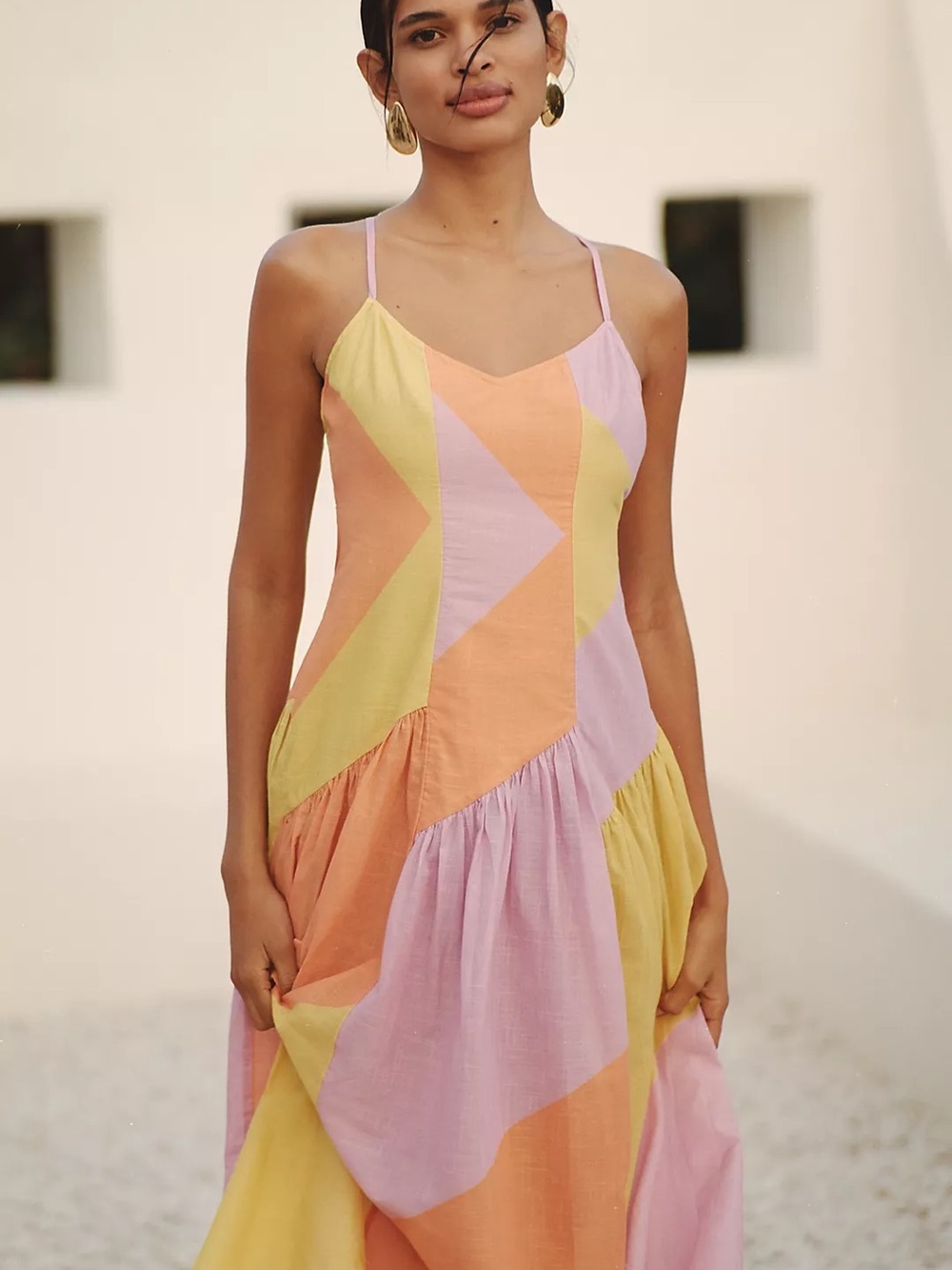 NWT Celandine Cotton A-Line Midi Dress
